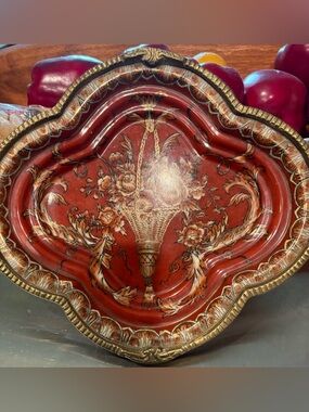Florentine Vintage Footed Trinket Tray